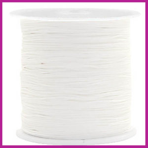 Macramé draad Ø0,5mm white