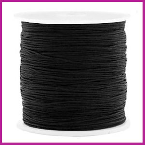 Macramé draad Ø0,5mm black