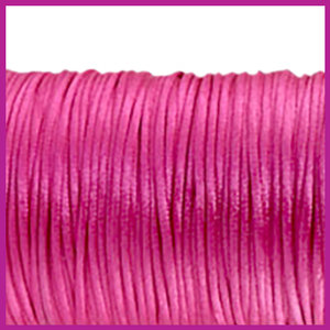 Satijnkoord Ø2,5 mm fuchsia pink