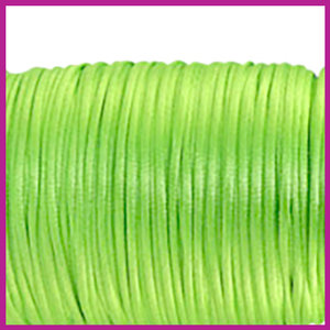 Satijnkoord Ø2,5 mm lime green