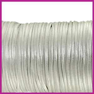 Satijnkoord Ø2,5 mm silver grey