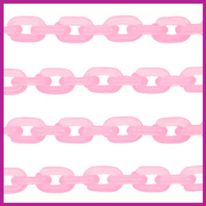 Acryl schakels 15mm roze