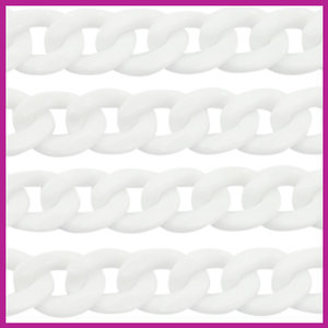 Acryl schakels 22mm wit