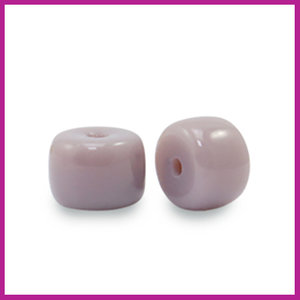 Glaskraal rondel 6mm heather purple
