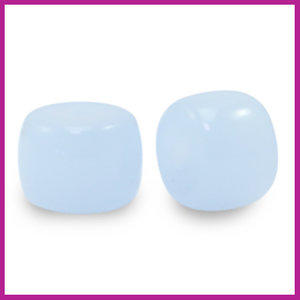 Glaskraal rondel 8mm soft blue