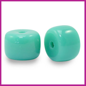 Glaskraal rondel 8mm seafoam green