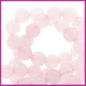 Rozenkwarts Princes Pink Opaal rond Ø8mm