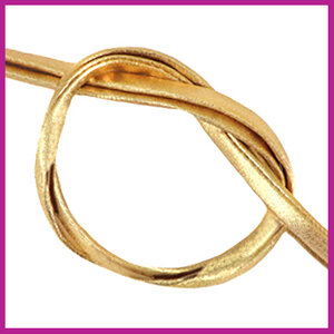 Stitched elastisch lint Ibiza gold metallic