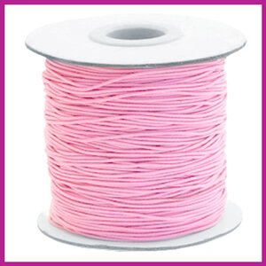 Gekleurd elastisch draad Ø0,8mm pink per meter 