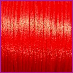 Satijnkoord Ø2 mm rood