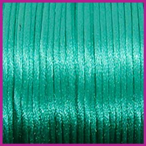 Satijnkoord Ø2 mm zeegroen 
