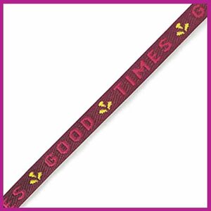 Lint met tekst "good times" purple-pink