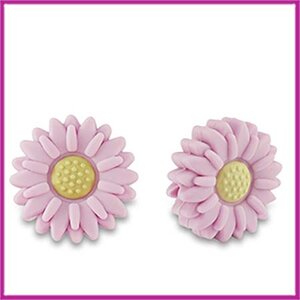 Siliconen kraal bloem lilac