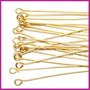 Kettelstift 45mm goudkleurig