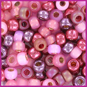 Miyuki rocailles 6/0 mix pink panter