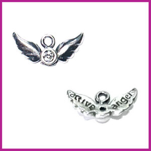 Sterling zilver 925 bedel engel vleugels 14x8mm 