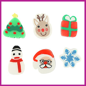 Polymeer kralenmix kerst multicolor