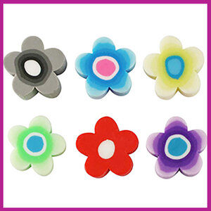 Polymeer kralenmix bloemetje multicolor
