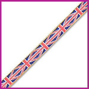 Lint met tekst vlag United Kingdom met goud randje