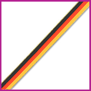 Lint met tekst vlag Duitsland met goud randje