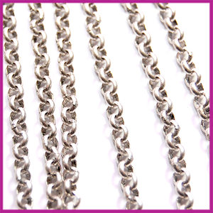 DQ jasseron ring Ø3mm Antiek zilver per 20cm