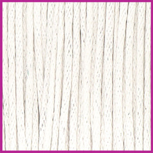 Waxkoord (katoen) ø1mm Off white per meter