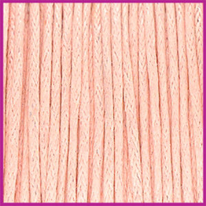 Waxkoord (katoen) ø1mm Pastel coral peach per meter