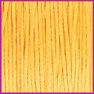 Waxkoord (katoen) ø1mm Sunflower yellow per meter