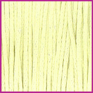 Waxkoord (katoen) ø1mm Pastel yellow per meter