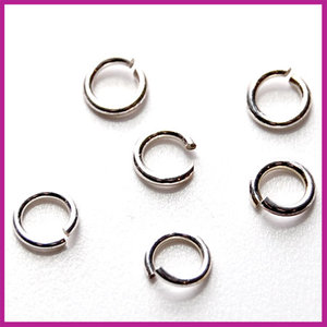 Sterling zilver 925 open ring ø5mm (1mm dik)