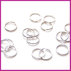 Sterling zilver 925 open ring ø8mm (0,7mm dik)