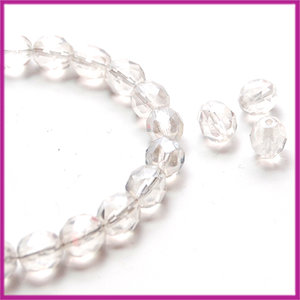 Glaskraal Tsjechisch facet 8mm Luster Crystal