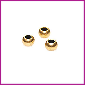 DQ Metaal kraaltje 6x4 mm brons