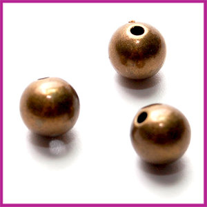 Metaallook kraal ø8mm Antiek brons