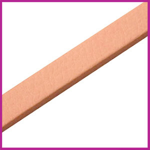 Lovi DQ Florentijns leer plat 10mm Pastel peach ca. 21cm