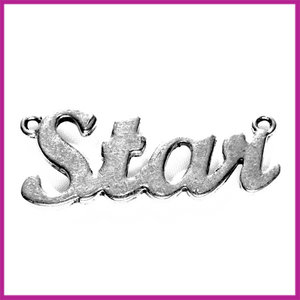 Metaal tussenstuk "Star" 15x35mm