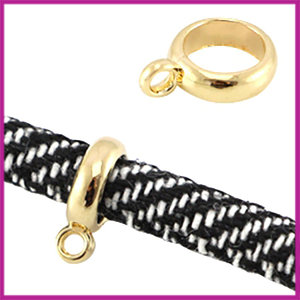 Basic Quality metalen ring met oog íÖ7mm Goud