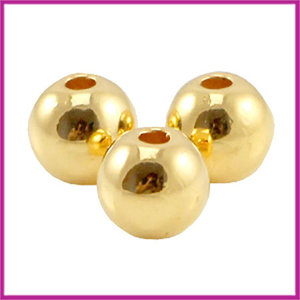 DQ metaal kraal rond Ø3mm Goud