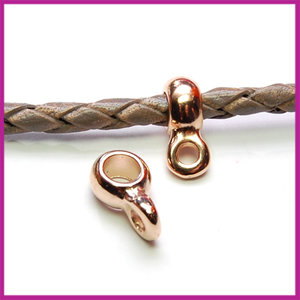DQ Metaal kraal met oog 18x8mm Rosegold