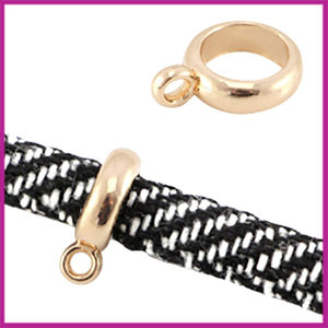 Basic Quality metalen ring met oog ø7mm Rosegold