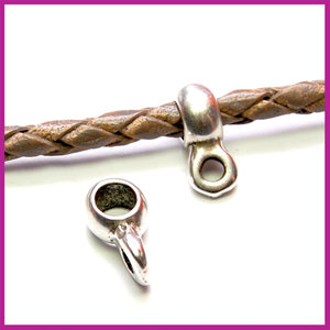 DQ Metaal kraal met oog 10x8mm AZ