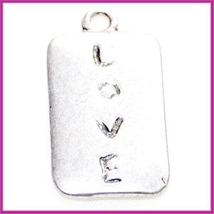 Metaal bedel "LOVE" 25x23mm AZ