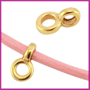 DQ metaal hanger / kraal met oog Ø2,2mm Goud