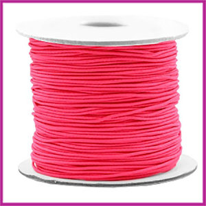 Gekleurd elastisch draad Ø0,8mm per meter Fluor rose