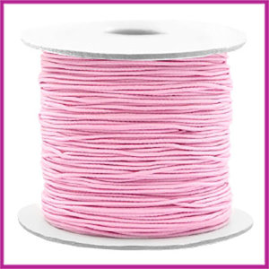 Gekleurd elastisch draad Ø0,8mm per meter Light pink