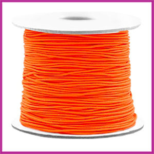 Gekleurd elastisch draad Ø0,8mm per meter Fluor oranje