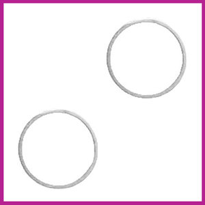 DQ metaal tussenstuk cirkel 14mm Antiek zilver