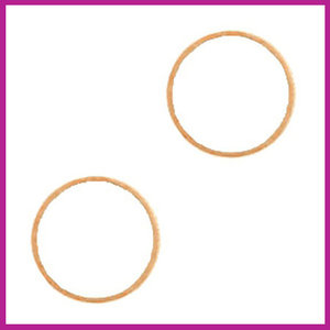 DQ metaal tussenstuk cirkel 14mm Rosegold