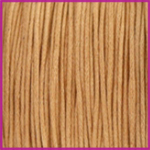 Waxkoord (katoen) Ø1mm camel brown per meter