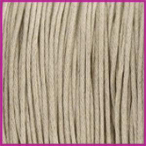Waxkoord (katoen) Ø1mm greige per meter